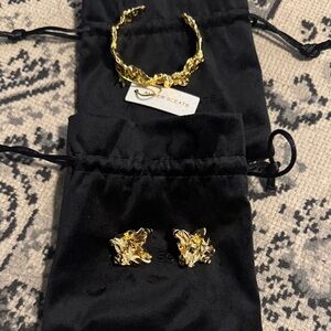 🆕 Amber Sceats Emery Cuff Bracelet and Earrings